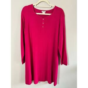 Vintage Exclusively Misook Women’s Midi knit pink dress, size medium